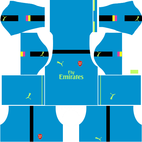 Arsenal Kit 2016-2017 Dream League Soccer Kits 512x512 URL - Goalkeeper Away