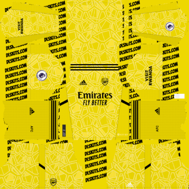 Arsenal Goalkeeper Home Kit 2022-23 for DLS 2019