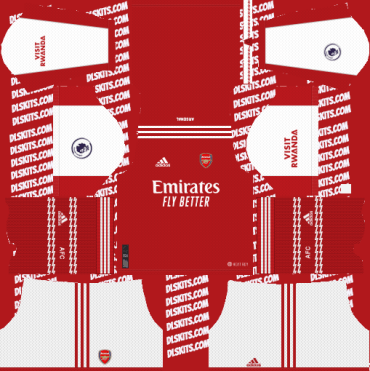 Arsenal Home Kit 2022-23 for DLS 2019