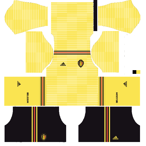 World Cup 2018 Dream League Soccer Kits Belgium with Logo URL Belgium Dream League Soccer Kits 2018 World Cup 512x512 URL (Away)