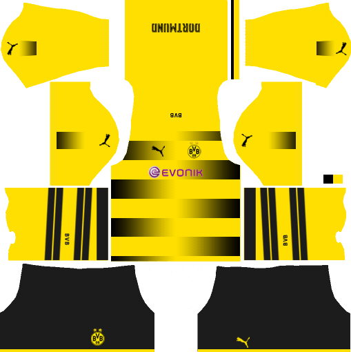 Borussia Dortmund Dream League Soccer Kits 512x512 URL - Home