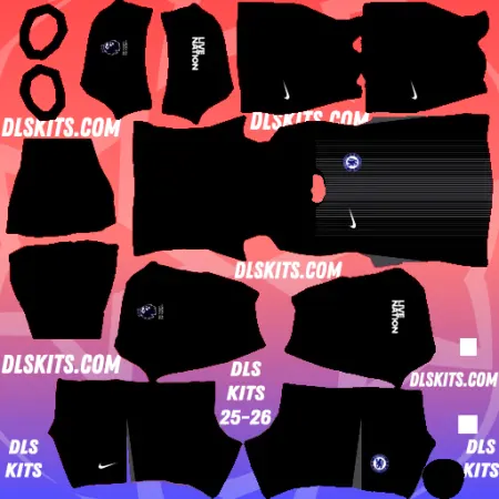 Chelsea FC 2025-26 Goalkeeper Home Dream League Soccer Kits for DLS 25 Premier League