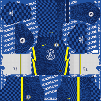 Chelsea F.C. 2021-22 Dream League Soccer Kits for DLS 2019