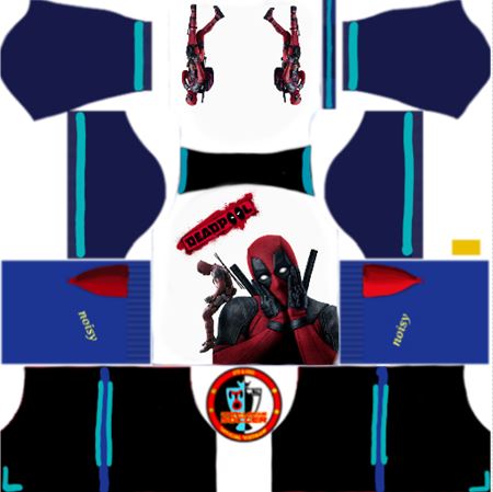 Creating Dream League Soccer Kits Custom {DLS Kits and Logo} Deadpool Kits for Dream League Soccer