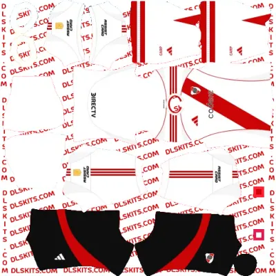 DLS River Plate Home Kit 2024-25 Dream League Soccer