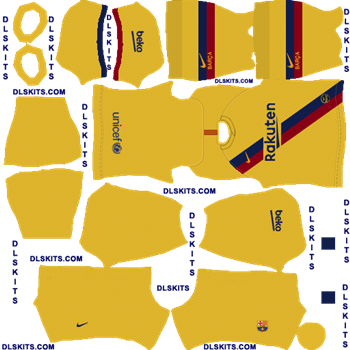 FC Barcelona 2019 Kits for Dream League Soccer 2020 FC Barcelona 2019 Away Dream League Soccer Kits