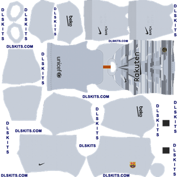 FC Barcelona 2019 Kits for Dream League Soccer 2020 FC Barcelona 2019 Goalkeeper AwayDream League Soccer Kits