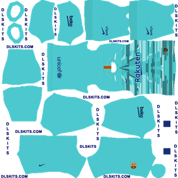 FC Barcelona 2019 Kits for Dream League Soccer 2020 FC Barcelona 2019 Goalkeeper Home Dream League Soccer Kits