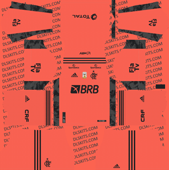 Flamengo FC Goalkeeper Away Kit 2021 for DLS 2019