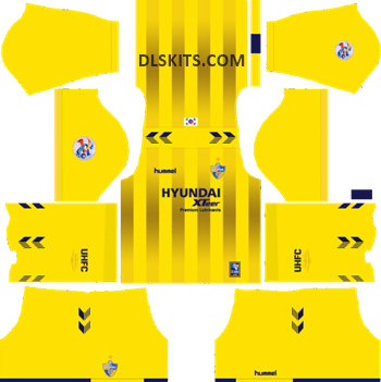 Ulsan Hyundai FC Kit 2019 - Dream League Soccer Kits & Logo Goalkeeper AFC Ulsan Hyundai Home Kit 2019 - DLS Kits - Dream League Soccer Kits URL 512x512