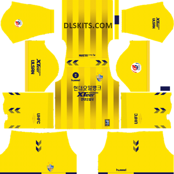 Ulsan Hyundai FC Kit 2019 - Dream League Soccer Kits & Logo Goalkeeper Ulsan Hyundai Away Kit 2019 DLS Kits Dream League Soccer Kits