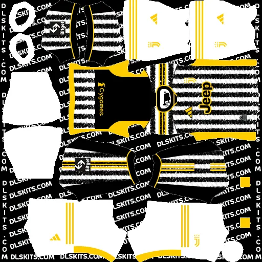 Home 3 Juventus Dream League Soccer Kits 2023-24.
