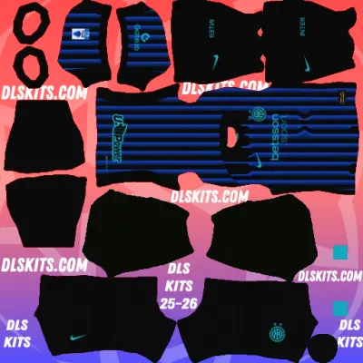 Home Inter Milan 2025-26 Dream League Soccer Kits