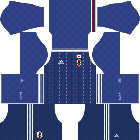 Japan 2018 World Cup Dream League Soccer Kits 512x512 URL - HOME