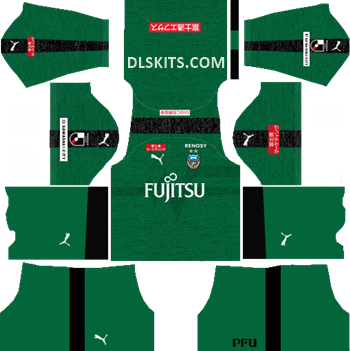 Kawasaki Frontale Goalkeeper Home Kit 2019 - DLS Kits - Dream League Soccer Kits URL 512x512