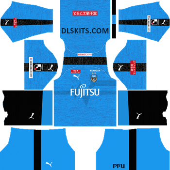 Kawasaki Frontale Home Kit 2019 - DLS Kits - Dream League Soccer Kits URL 512x512