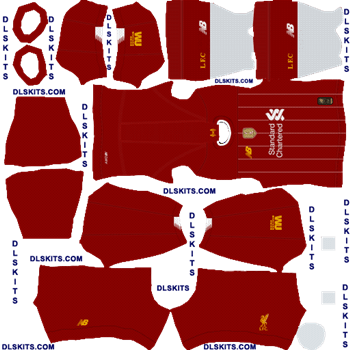 Liverpool FC 2019 Kits for Dream League Soccer 2020 Liverpool FC 2019 Home Dream League Soccer Kits