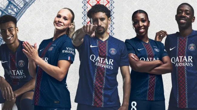 Paris Saint-Germain Home Kit 2025-26 UEFA Champions League Ligue 1 and Coupe de France