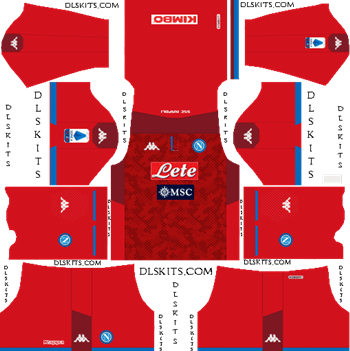 SSC Napoli Goalkeeper Home Kit 2019 Dream League Soccer Kits