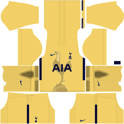Tottenham Hotspur Dream League Soccer Kits 2017-2018 {DLS Kits and Logo} Tottenham Hotspur Goalkeeper Home Dream League Soccer Kits 512x512 URL