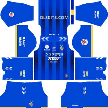Ulsan Hyundai FC Kit 2019 - Dream League Soccer Kits & Logo Ulsan Hyundai Home Kit 2019 DLS Kits Dream League Soccer Kits